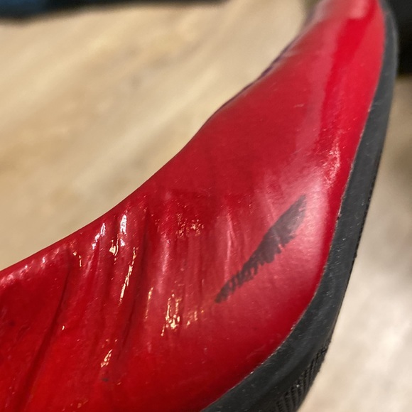 ME TOO Red patent leather sling backs size 7 - Picture 6 of 8